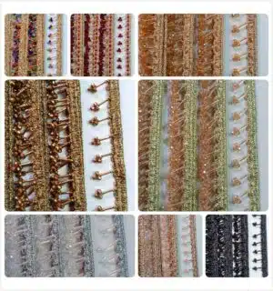 Nalki Cristal Phol lace Custom Lace for Wedding Designers in Islamabad