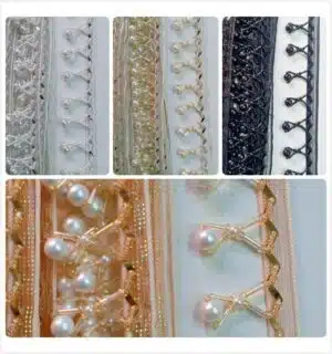 L5 8no Pearl Double Nalki Unique Lace Design for Boutiques in Peshawar